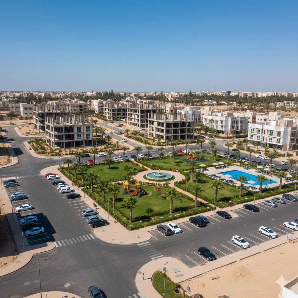 صورة جوية للمجمع السكني